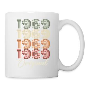 1969 Original Vintage Geburtstagsgeschenk 1969 - Tasse - Weiß - Rechts