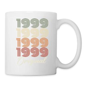 1999 Original Vintage Geburtstagsgeschenk 1999 - Tasse - Weiß - Rechts