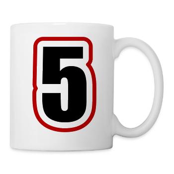 5 Number College - Mug - white - Right
