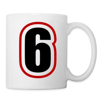 6 Number College - Mug - white - Right