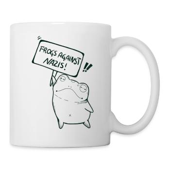 Frogs against Nazis - Mug - white - Right