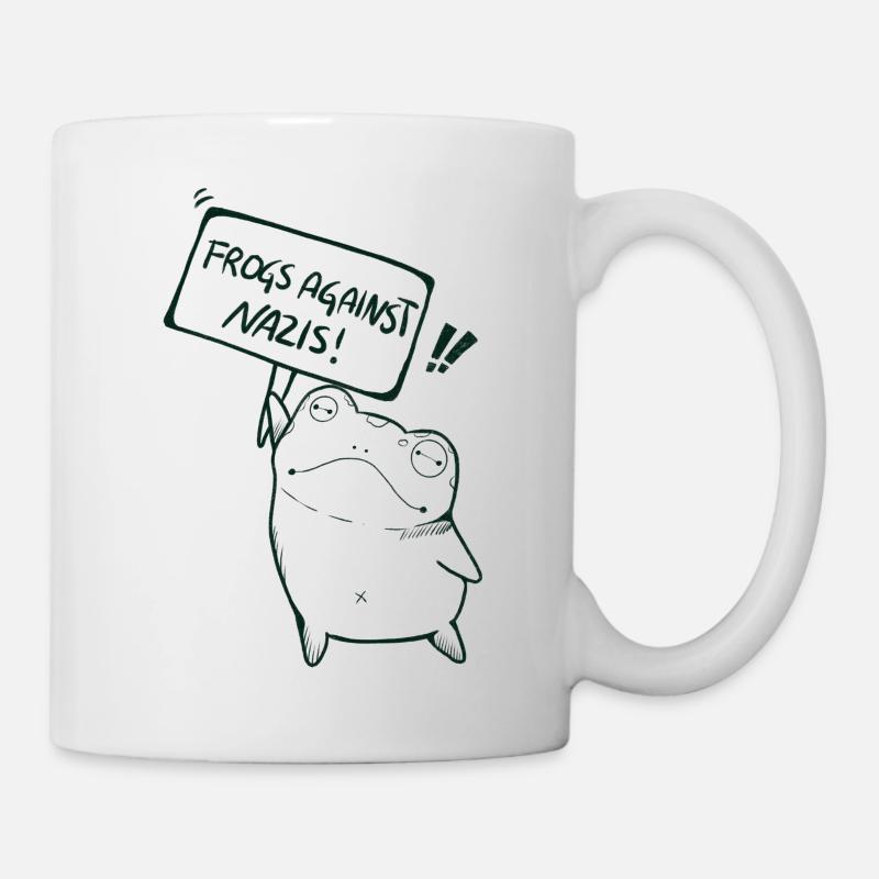 Frogs against Nazis - Tasse - Weiß