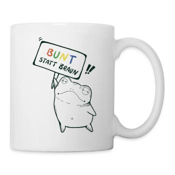 Colorful instead of Brown Demo Frog - Mug - white - Right