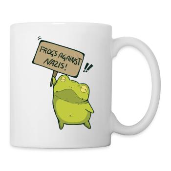 Frogs against Nazis - Mug - white - Right
