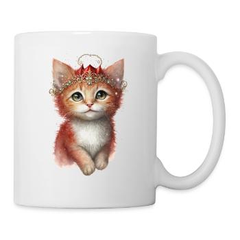 Cat-Ruby Red - Lieblingskatze für Kinder - Tasse - Weiß - Rechts