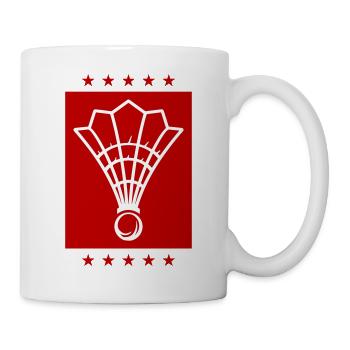 L’équipe de l’icône du badminton - Mug blanc - blanc - Droite