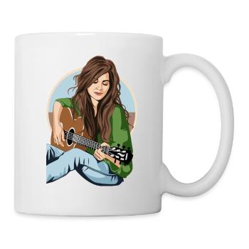 Ma musique - Mug blanc - blanc - Droite