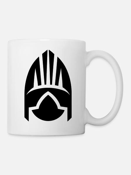 Wikingerhelm Krieger - Tasse - Weiß