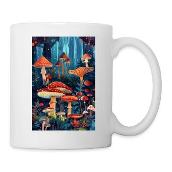 Pilzwald | AI - Tasse - Weiß - Rechts