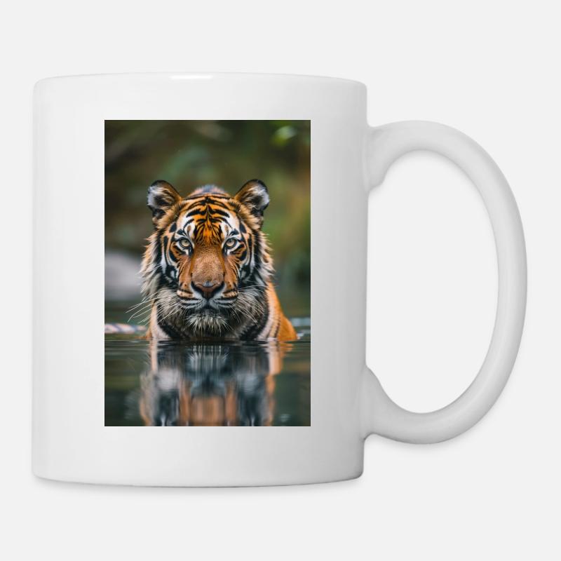 Tiger in the water | AI - Mug - white