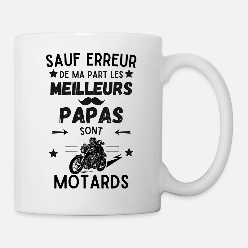 PAPA MOTARD - Mug blanc - blanc