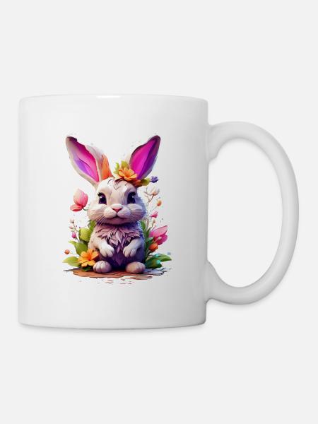 Hase Bunny V1 24 13 - Tasse - Weiß