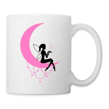 fee elfe halbmond fantasie - Tasse - Weiß - Rechts