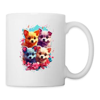 Chien Chien V1 24 02 - Mug blanc - blanc - Droite