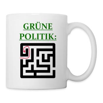 Witze Grüne Die Grünen Habeck Baerbock Partei Öko - Tasse - Weiß - Rechts