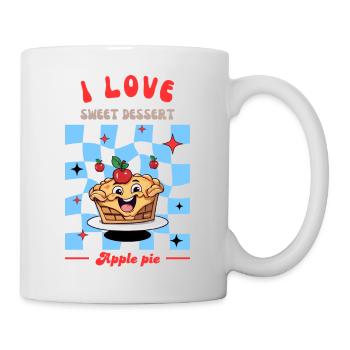 Dessert tarte aux pommes - Mug blanc - blanc - Droite