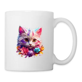 Chat Chat V1 24 10 - Mug blanc - blanc - Droite