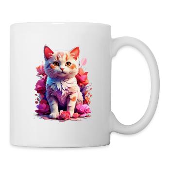 Chat Chat V1 24 11 - Mug blanc - blanc - Droite