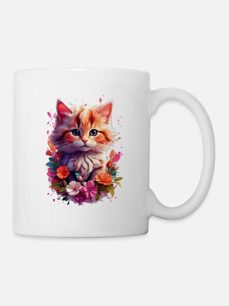 Chat Chat V1 24 05 - Mug blanc - blanc