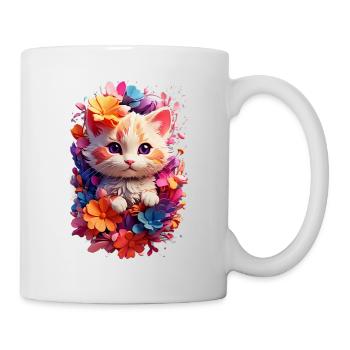 Katze Cat V1 24 08 - Tasse - Weiß - Rechts