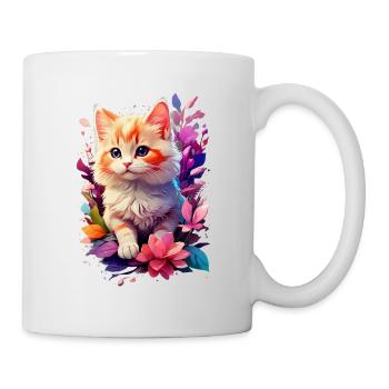 Chat Chat V1 24 17 - Mug blanc - blanc - Droite