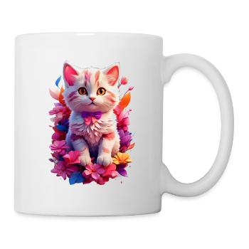Chat Chat V1 24 15 - Mug blanc - blanc - Droite