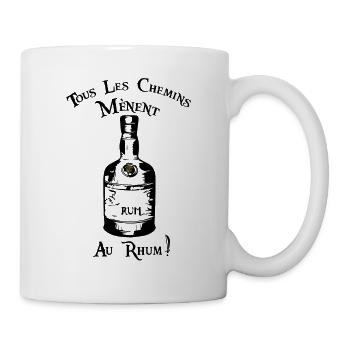 Alle Wege führen zu Rum 2 - Tasse - Weiß - Rechts