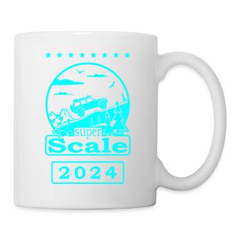superScale Logo cyan - Mug blanc - blanc - Droite