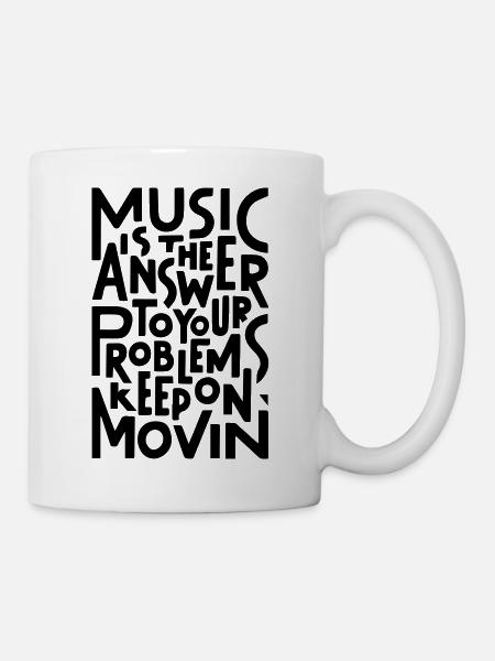 Music Is The Answer - Mug - white