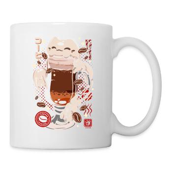 Japan Catpuccino Kaffee Katze - Kaffee - Tasse - Weiß - Rechts