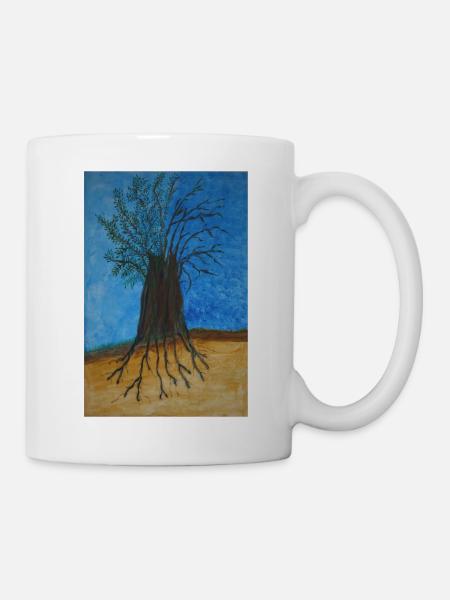 Der Baum in der Raunkier-Klassifikation - Tasse - Weiß