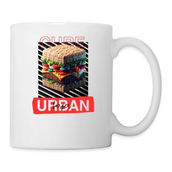 Cube Burger - Mug blanc - blanc - Droite