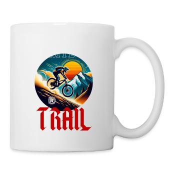Mountain Bike Downhill - Mug - white - Right