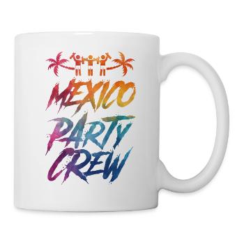 Mexiko Party Crew Bunt - Tasse - Weiß - Rechts