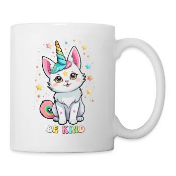 Akzeptieren Sie Respekt & Unterstützung Purride Cat Shirt - Tasse - Weiß - Rechts