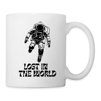 Astronaut in Space - Lost in the world - Mug - white - Right