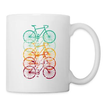 Bicycle Road Bike Vintage Retro Grunge - Mug - white - Right