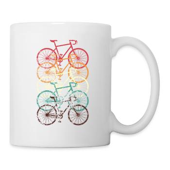 Bicycle Road Bike Vintage Retro Grunge - Mug - white - Right