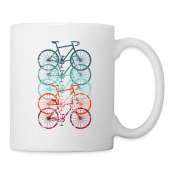 Bicycle Road Bike Vintage Retro Grunge - Mug - white - Right