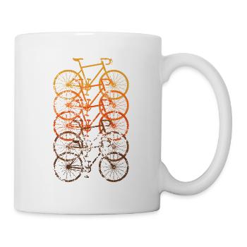 Bicycle Road Bike Vintage Retro Grunge - Mug - white - Right