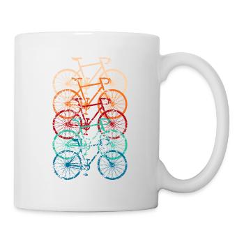 Bicycle Road Bike Vintage Retro Grunge - Mug - white - Right