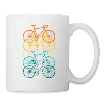 Bicycle Road Bike Vintage Retro Grunge - Mug - white - Right