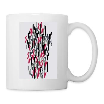 Camouflage Kunst Rot Gaming - Tasse - Weiß - Rechts
