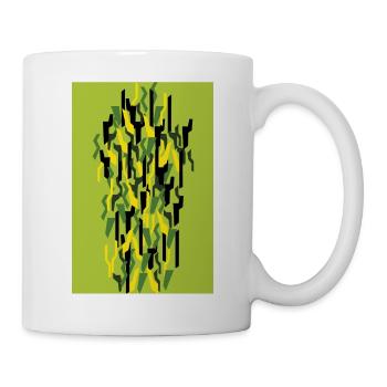 Camouflage Kunst Grüm Gaming - Tasse - Weiß - Rechts