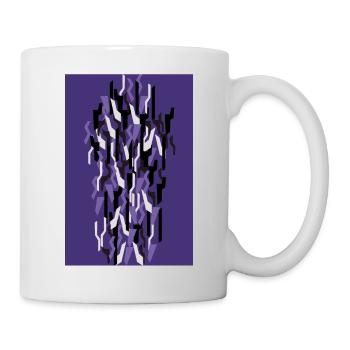 Camouflage Kunst Lila Gaming - Tasse - Weiß - Rechts
