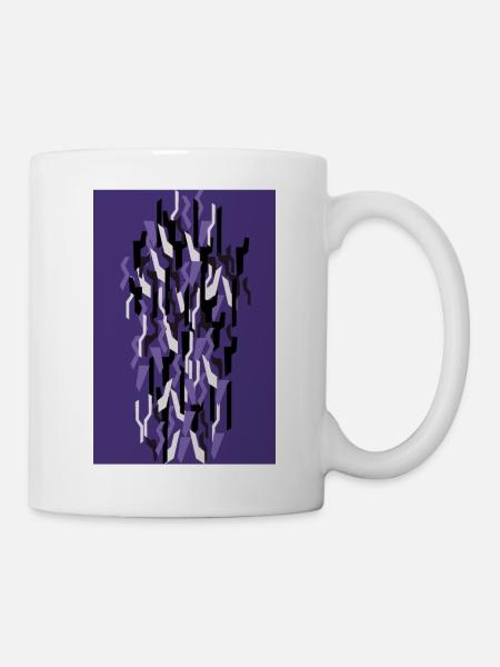Camouflage Kunst Lila Gaming - Tasse - Weiß