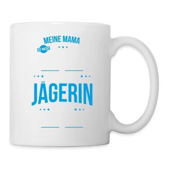 Meine Mama ist nicht perfekt aber sie ist Jägerin - Tasse - Weiß - Rechts