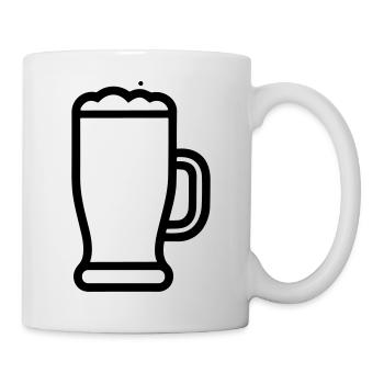 Bière - Mug blanc - blanc - Droite