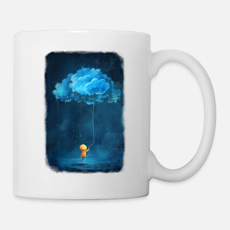 Wolkenballon Junge - Tasse - Weiß