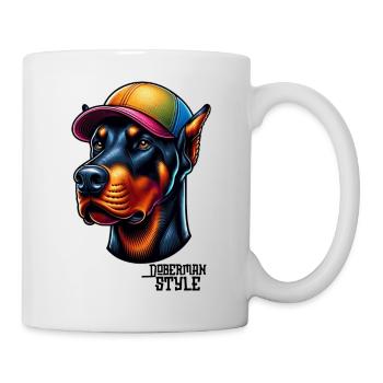 doberman style - Mug blanc - blanc - Droite